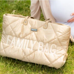 Sac à Langer Family Bag CHILDHOME Matelassé Beige -Made4baby family bag matelasse 5