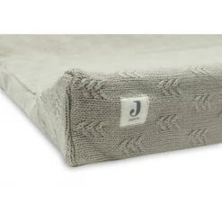 Housse De Matelas à Langer Grain Knit JOLLEIN Olive Green -Made4baby housse de matelas a langer grain knit jollein olive green 1 2