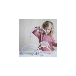 Arc En Ciel En Bois LITTLE DUTCH Pink -Made4baby ld arc ciel bois 6