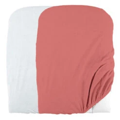 Lot De 2 Housses De Matelas à Langer DOMIVA Blanc/Terracotta