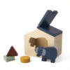 Maison En Bois TRIXIE Mrs. éléphant Bleu -Made4baby maison en bois trixie mrs elephant bleu