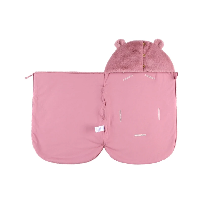 Nid D'ange En Fausse Fourrure NOUKIE'S Rose 4 Nid D'ange En Fausse Fourrure NOUKIE'S Rose – Image 2