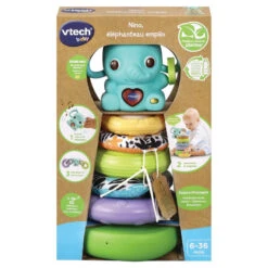 Nino éléphanteau Empilo 3 En 1 VTECH 7 Nino éléphanteau Empilo 3 En 1 VTECH -Made4baby nino elephanteau empilo 3 en 1 vtech 1 2