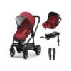 Pack Poussette Evostar 1 Et Gr0+ Evoluna I-size KIDDY Ruby Red -Made4baby pack poussette evostar 1 et gr0 evoluna i size kiddy ruby red