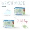 Pack Promo 192 Couches FreeLife BEBE CASH Maxi T4 7/18kg -Made4baby pack promo free life