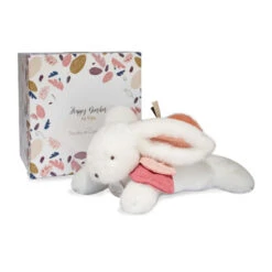 Pantin-lapin Happy Boho 25 Cm DOUDOU ET COMPAGNIE Terracotta