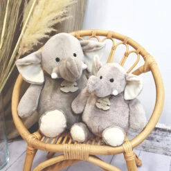 Peluche éléphant Gris 23 Cm HISTOIRE D’OURS La Savane -Made4baby peluche elephant gris 23 cm histoire dours la savane 2