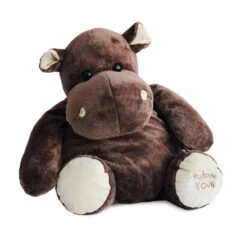 Peluche Hippopotame Marron 60 Cm HISTOIRE D’OURS La Savane -Made4baby peluche hippopotame marron 60 cm histoire dours la savane 1 1