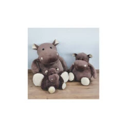 Peluche Hippopotame Marron 60 Cm HISTOIRE D’OURS La Savane -Made4baby peluche hippopotame marron 60 cm histoire dours la savane 1 2