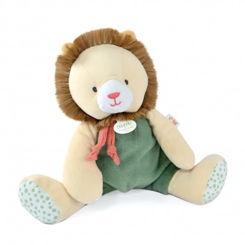 Peluche-pantin Lion 30 Cm Couleurs Savane DOUDOU ET COMPAGNIE Beige Et Vert 3 Peluche-pantin Lion 30 Cm Couleurs Savane DOUDOU ET COMPAGNIE Beige Et Vert