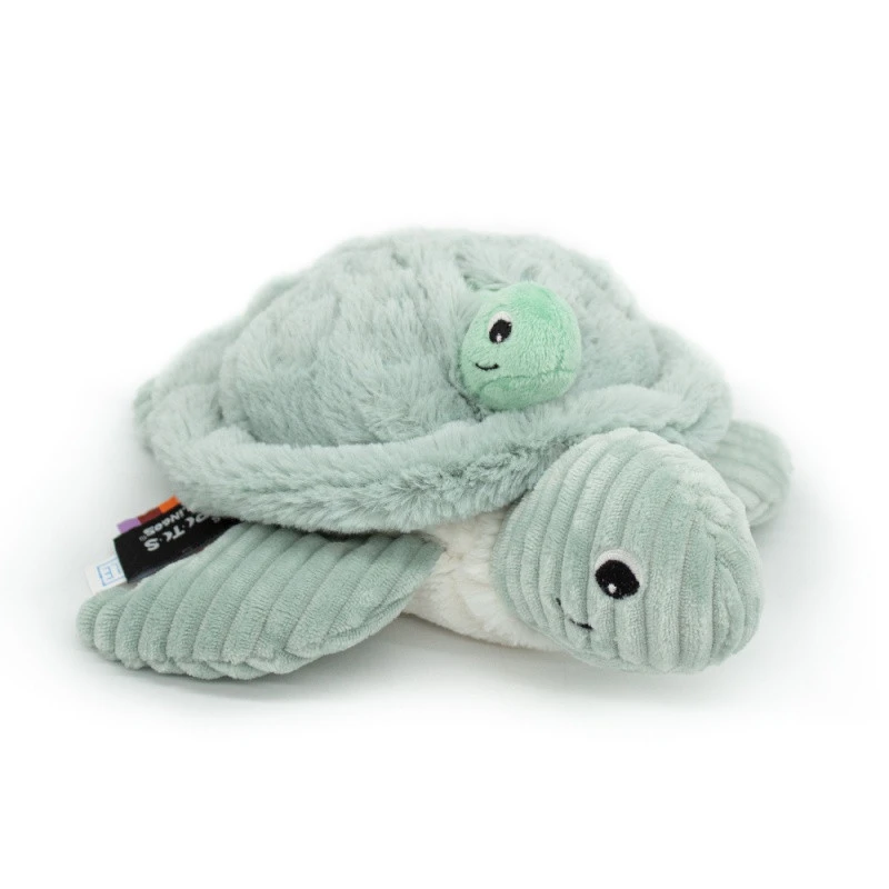 Peluche Tortue Maman/bébé Ptipotos LES DEGLINGOS Menthe 4 Peluche Tortue Maman/bébé Ptipotos LES DEGLINGOS Menthe – Image 2