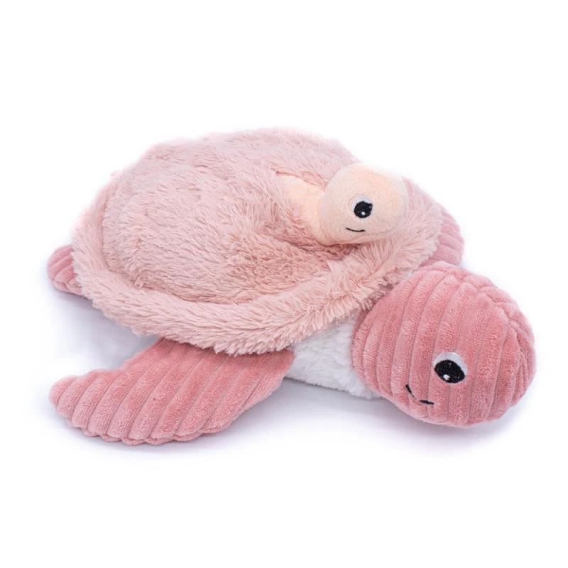 Peluche Tortue Maman/bébé Ptipotos LES DEGLINGOS Rose 4 Peluche Tortue Maman/bébé Ptipotos LES DEGLINGOS Rose – Image 2