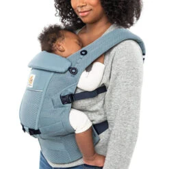 Porte Bébé Adapt SoftFlex™ Mesh ERGOBABY Bleu Ardoise -Made4baby porte bebe adapt softflex mesh ergobaby bleu ardoise 3