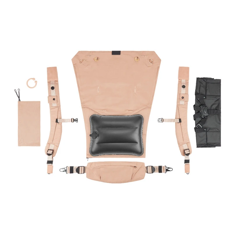 Porte-bébé évolutif Moov & Boost BABYMOOV Beige Noisette 10 Porte-bébé évolutif Moov & Boost BABYMOOV Beige Noisette – Image 8