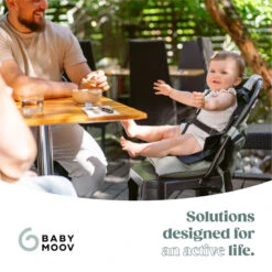 Porte-bébé évolutif Moov & Boost BABYMOOV Vert Sauge -Made4baby porte bebe evolutif moov boost babymoov vert sauge 8