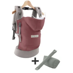 Porte-bébé Hoodie Carrier + Extension Nouveau-né LOVE RADIUS Bois De Rose