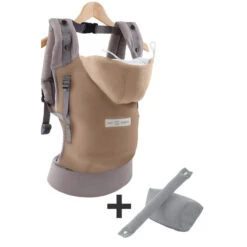 Porte-bébé Hoodie Carrier + Extension Nouveau-né LOVE RADIUS Sable