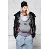 Porte Bébé Hoodie Carrier LOVE RADIUS Gris Flanelle 1 Porte Bébé Hoodie Carrier LOVE RADIUS Gris Flanelle -Made4baby porte bebe hoodie carrier je porte mon bebe gris flanelle
