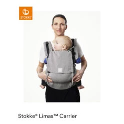 Porte-bébé Limas Carrier Flex STOKKE Olive Green OCS -Made4baby porte bebe limas carrier flex stokke olive green ocs 7