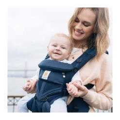 Porte Bébé Omni 360 Cool Air Mesh ERGOBABY Bleu Nuit -Made4baby porte bebe omni 360 cool air mesh ergobaby bleu nuit 4