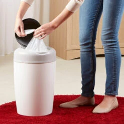 Poubelle à Couches Sangenic Simplee TOMMEE TIPPEE Grise/Blanche -Made4baby poubelle a couches sangenic simplee tommee tippee grise blanche 3