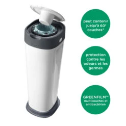 Poubelle à Couches XL Twist & Click TOMMEE TIPPEE Blanc -Made4baby poubelle a couches xl twist click tommee tippee blanc 3