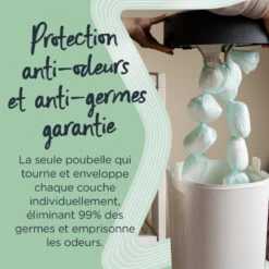 Poubelle à Couches XL Twist & Click TOMMEE TIPPEE Blanc -Made4baby poubelle a couches xl twist click tommee tippee blanc 7