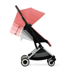 Poussette Compacte Orfeo CYBEX Hibiscus Red -Made4baby poussette compacte orfeo cybex hibiscus red 5