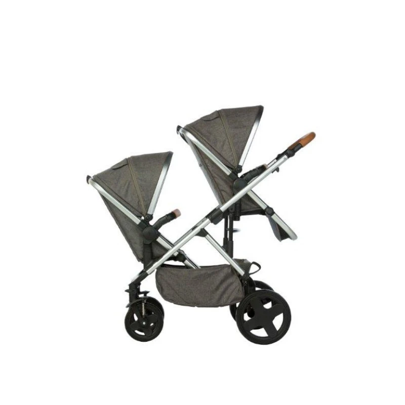 Poussette Double 2Go Avec 2 Assises PERICLES Tweed 4 Poussette Double 2Go Avec 2 Assises PERICLES Tweed â Image 2