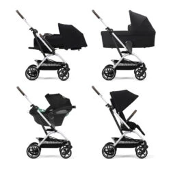 Poussette Eezy S Twist+ 2 B 2022 CYBEX Silver/Moon Black -Made4baby poussette eezy s twist 2 b 2022 cybex silvermoon black 4