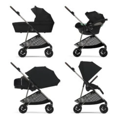 Poussette Melio 3 CYBEX Brown / Moon Black -Made4baby poussette melio 3 cybex moon black 3