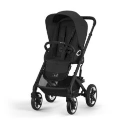 Poussette Talos S Lux CYBEX Black/Moon Black -Made4baby poussette talos s lux cybex blackmoon black 2