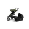 Poussette Urban Glide 2 + Nacelle THULE Cypress Green / Black -Made4baby poussette urban glide 2 nacelle thule cypress green black