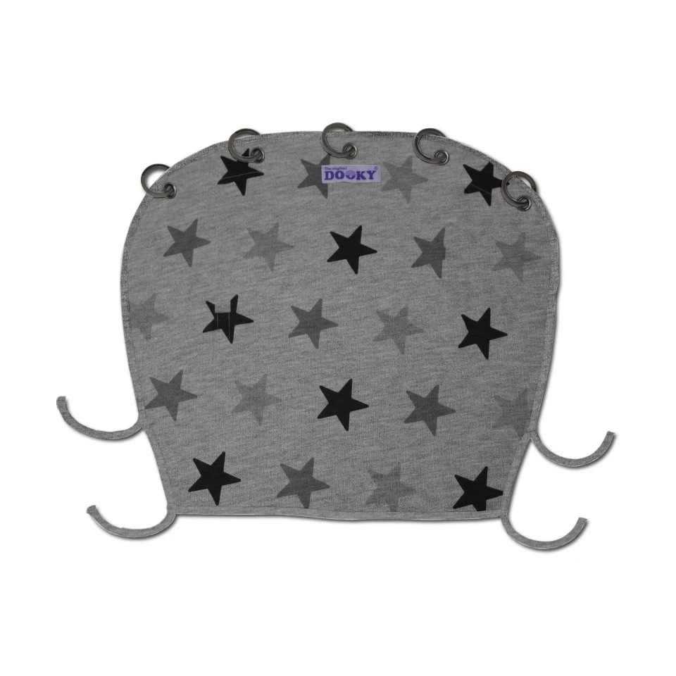 Protection Poussette Dooky Cover Design DOOKY Étoiles Grises 3 Protection Poussette Dooky Cover Design DOOKY Étoiles Grises