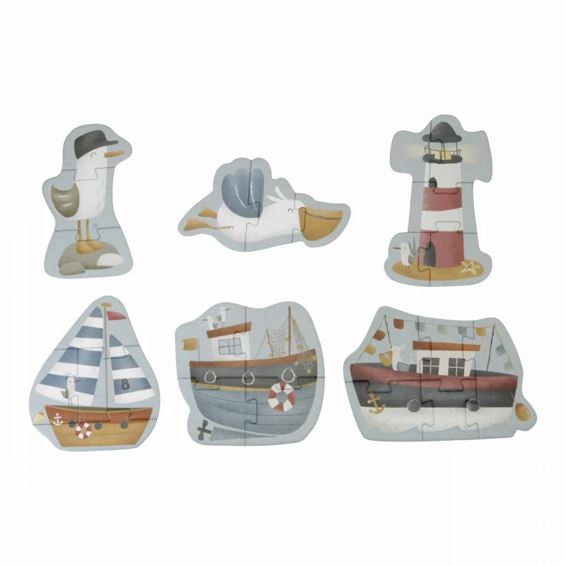 Puzzle En Bois 6 En 1 LITTLE DUTCH Sailors Bay 4 Puzzle En Bois 6 En 1 LITTLE DUTCH Sailors Bay – Image 2