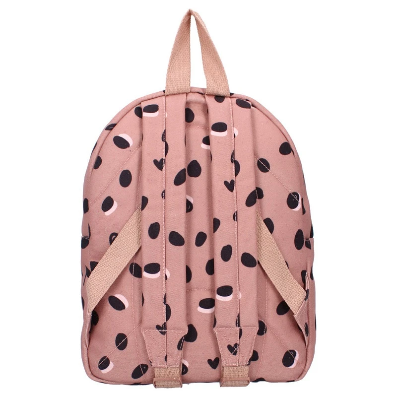 Sac à Dos Enfant Coeurs & Pois KIDZROOM Vieux Rose 6 Sac à Dos Enfant Coeurs & Pois KIDZROOM Vieux Rose – Image 4