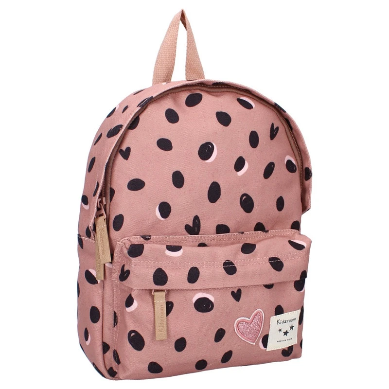 Sac à Dos Enfant Coeurs & Pois KIDZROOM Vieux Rose 3 Sac à Dos Enfant Coeurs & Pois KIDZROOM Vieux Rose