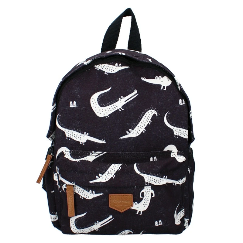 Sac à Dos Enfant Crocodiles KIDZROOM Noir 5 Sac à Dos Enfant Crocodiles KIDZROOM Noir – Image 3