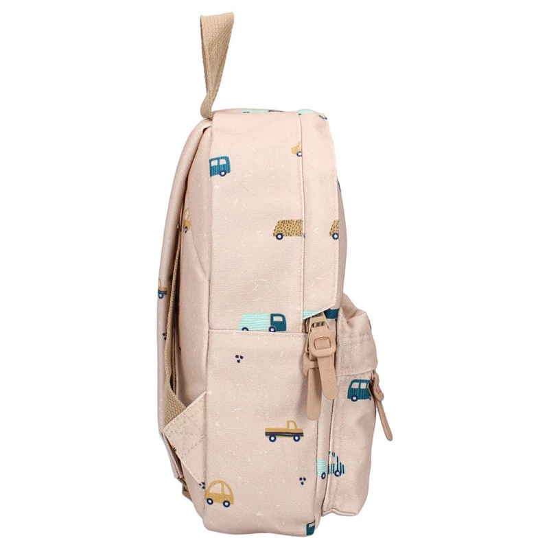 Sac à Dos Enfant KIDZROOM Voitures Beige 5 Sac à Dos Enfant KIDZROOM Voitures Beige – Image 3