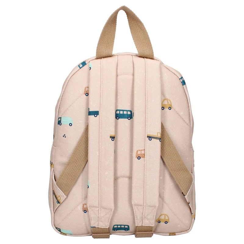 Sac à Dos Enfant KIDZROOM Voitures Beige 6 Sac à Dos Enfant KIDZROOM Voitures Beige – Image 4
