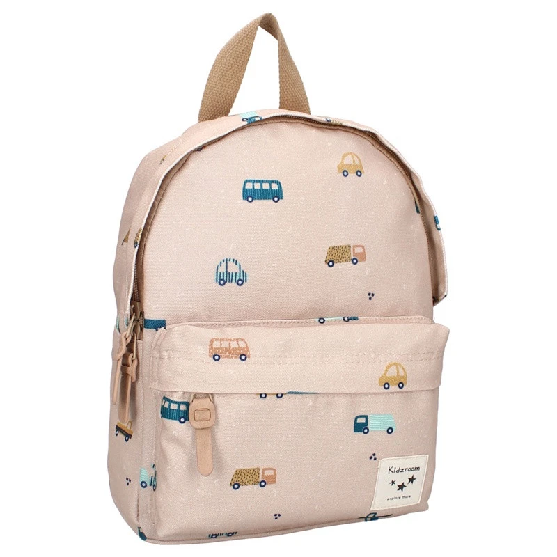 Sac à Dos Enfant KIDZROOM Voitures Beige 3 Sac à Dos Enfant KIDZROOM Voitures Beige