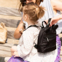 Sac à Dos My First Bag CHILDHOME Matelassé Noir -Made4baby sac a dos my first bag childhome matelasse noir 7