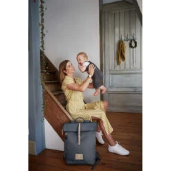 Sac à Dos à Langer Rolltop LASSIG Anthracite -Made4baby sac a dos rolltop 22