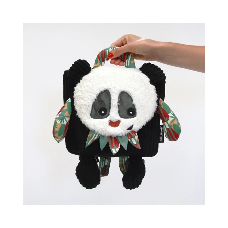 Sac à Dos Velours Rototos Le Panda LES DEGLINGOS 4 Sac à Dos Velours Rototos Le Panda LES DEGLINGOS – Image 2