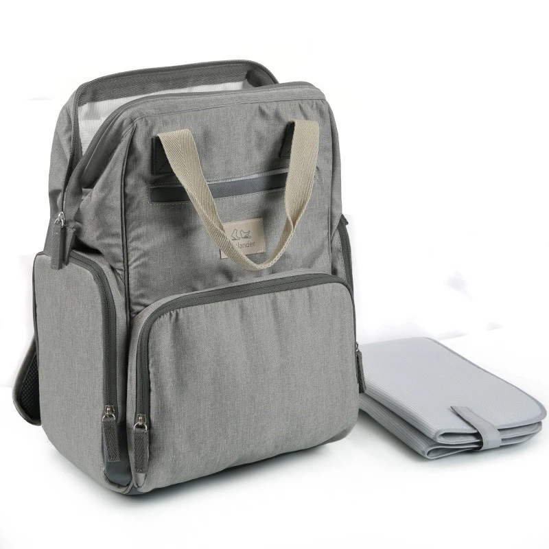 Sac à Langer Backpack OUTLANDER Gris Chiné 4 Sac à Langer Backpack OUTLANDER Gris Chiné – Image 2