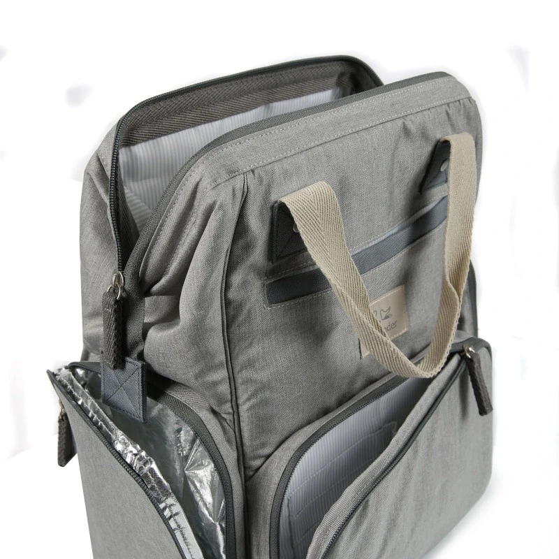 Sac à Langer Backpack OUTLANDER Gris Chiné 6 Sac à Langer Backpack OUTLANDER Gris Chiné – Image 4