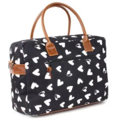 Sac à Langer Black & White KIDZROOM Cœur -Made4baby sac a langer black white kidzroom coeur 3