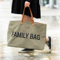 Sac à Langer Family Bag CHILDHOME Canvas Kaki -Made4baby sac a langer family bag childhome canvas kaki 4