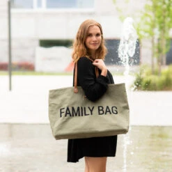 Sac à Langer Family Bag CHILDHOME Canvas Kaki -Made4baby sac a langer family bag childhome canvas kaki 5