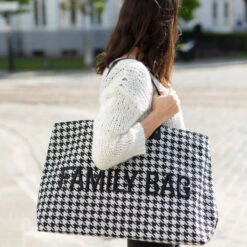 Sac à Langer Family Bag CHILDHOME Pied De Poule -Made4baby sac a langer family bag childhome pied de poule 3